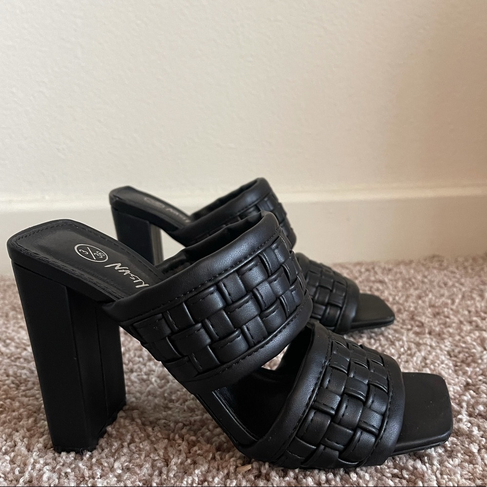 Square toe high heel